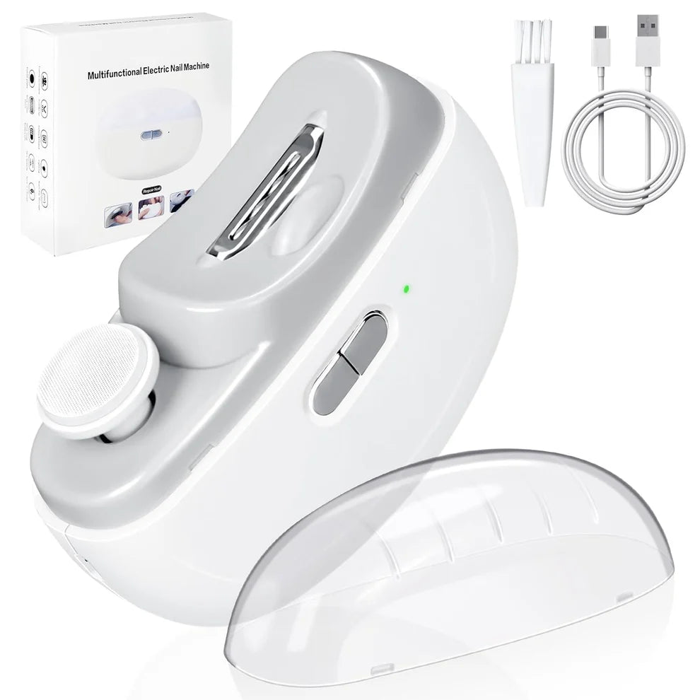 SquareBox's 2-in-1 Automatic Electric Nail Cutter And Polishing