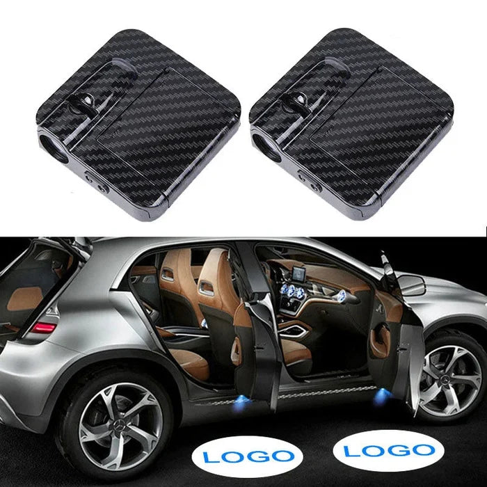 Car Door Logo LED Projector (21 logos inbuilt) Pack of 2