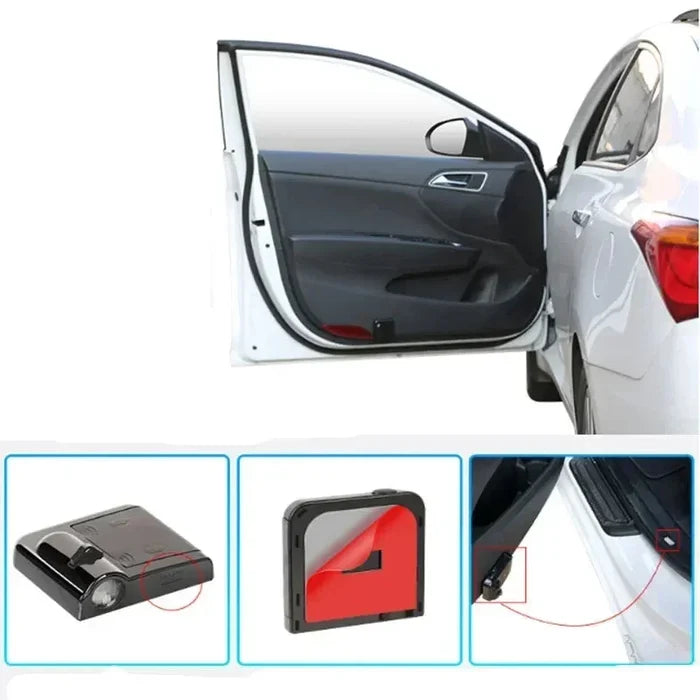 Car Door Logo LED Projector (21 logos inbuilt) Pack of 2