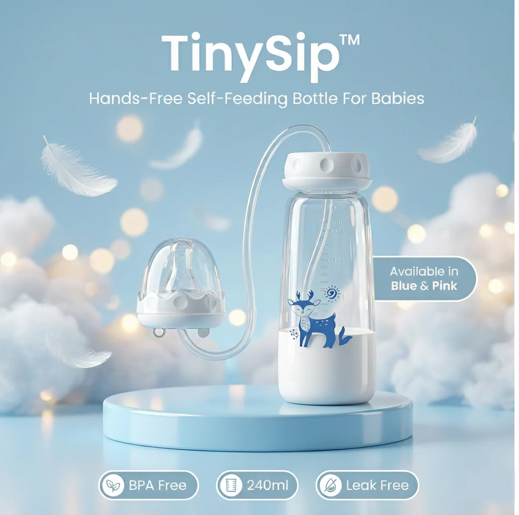 Hands-Free Baby Bottle